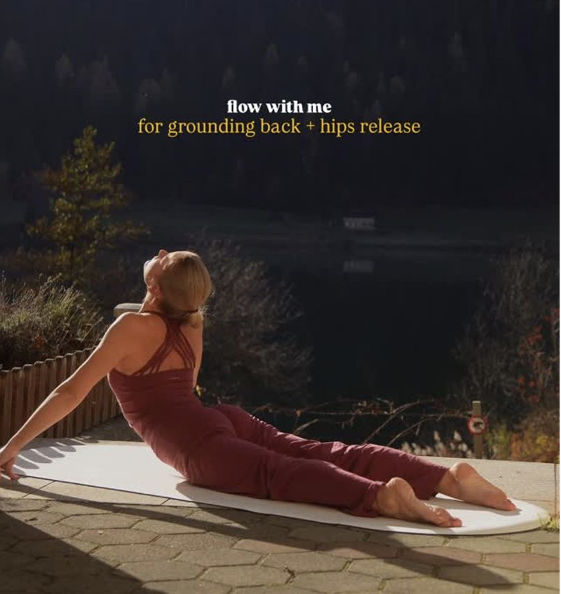 Andrijana practicing outdoors for a collaboration with Mandala