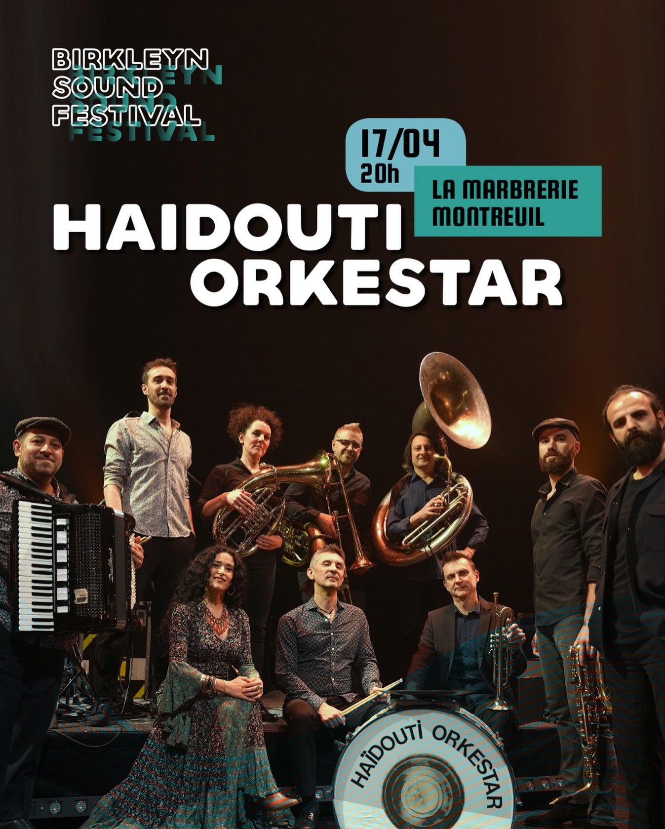 Ha&iuml;douti Orkestar  une musique libre et vibrante, entre Balkans et Moyen-Orient. Haidouti Orkestar sera sur sc&egrave;ne au Birkleyn Sound Festival @birkleyn_sound @haidouti_orkestar @rusanfiliztek pour une soir&eacute;e de danse, de transe, de 