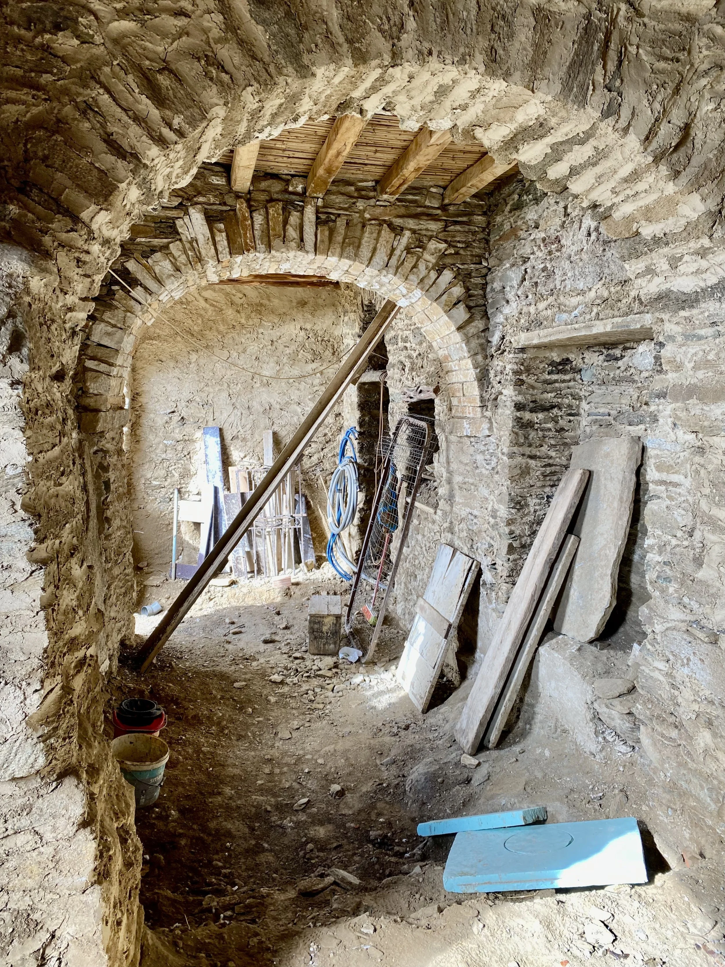 Sometimes the space looked like an archeological dig