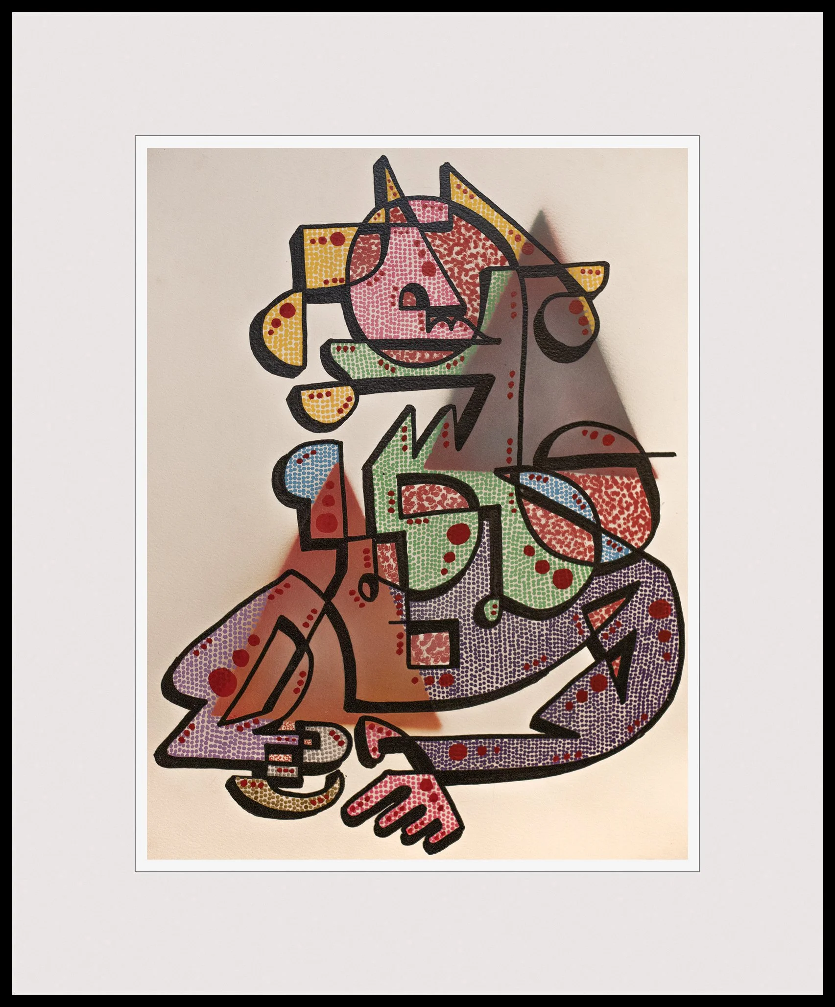 Figure having Coffee (2026) 18x24
