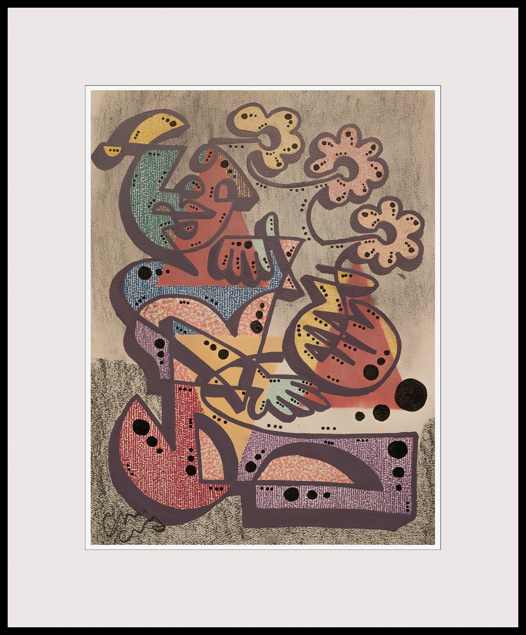 #24 Portrait at Table with Flowers (2026)