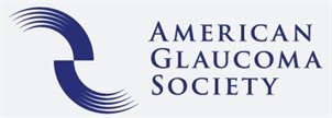 Logo of the American Glaucoma Society with blue text and a graphic element.