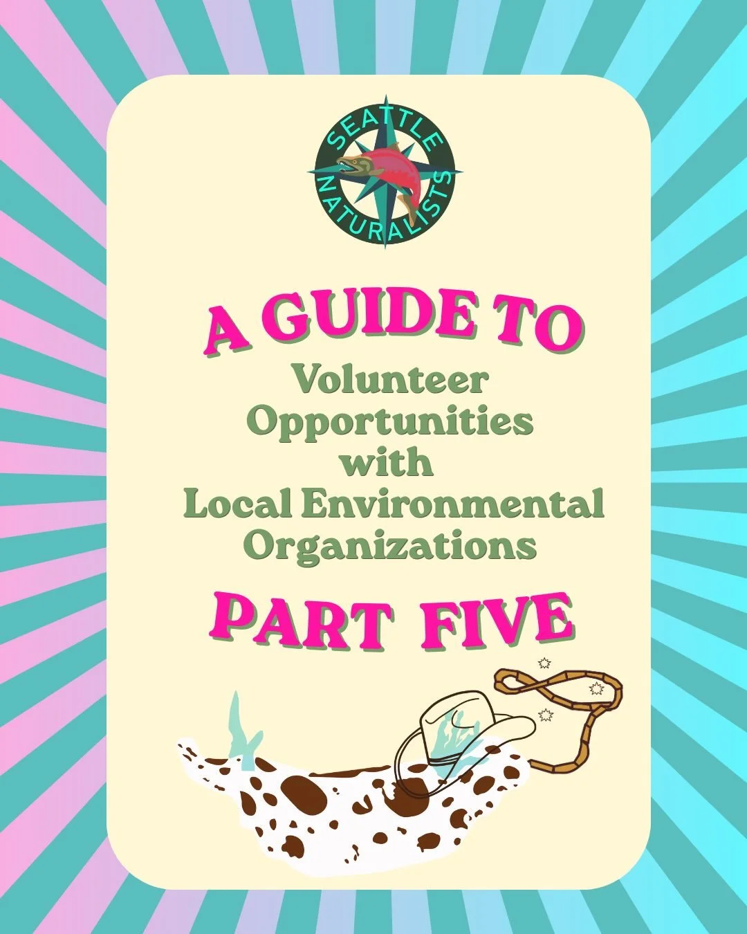 New to Seattle or looking for new ways to get involved with your community &amp; nature? 

Here are seven organizations you can volunteer with:

- Birds Connect Seattle @birdsconnectsea 
- Friends of Lake Sammamish State Park @flssp123 
- Queer Mount