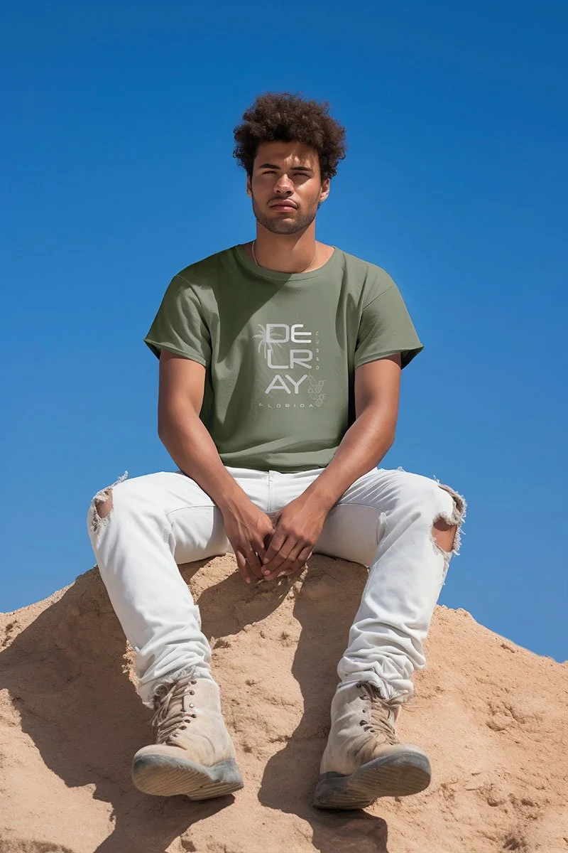 Tshirt-Delray Beach-Light Olive.jpg