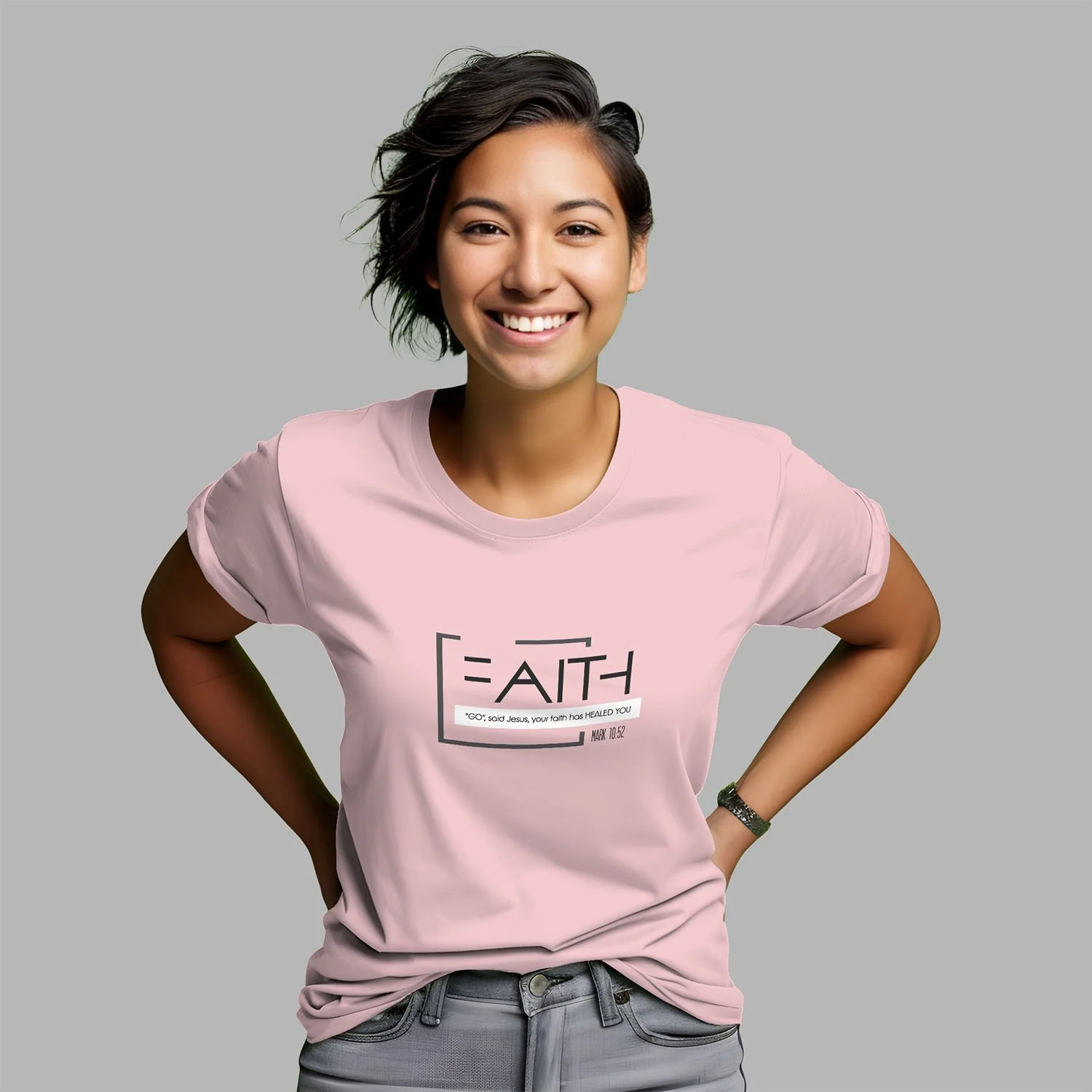 Womens T-Shirt - Faith - Pink.jpg