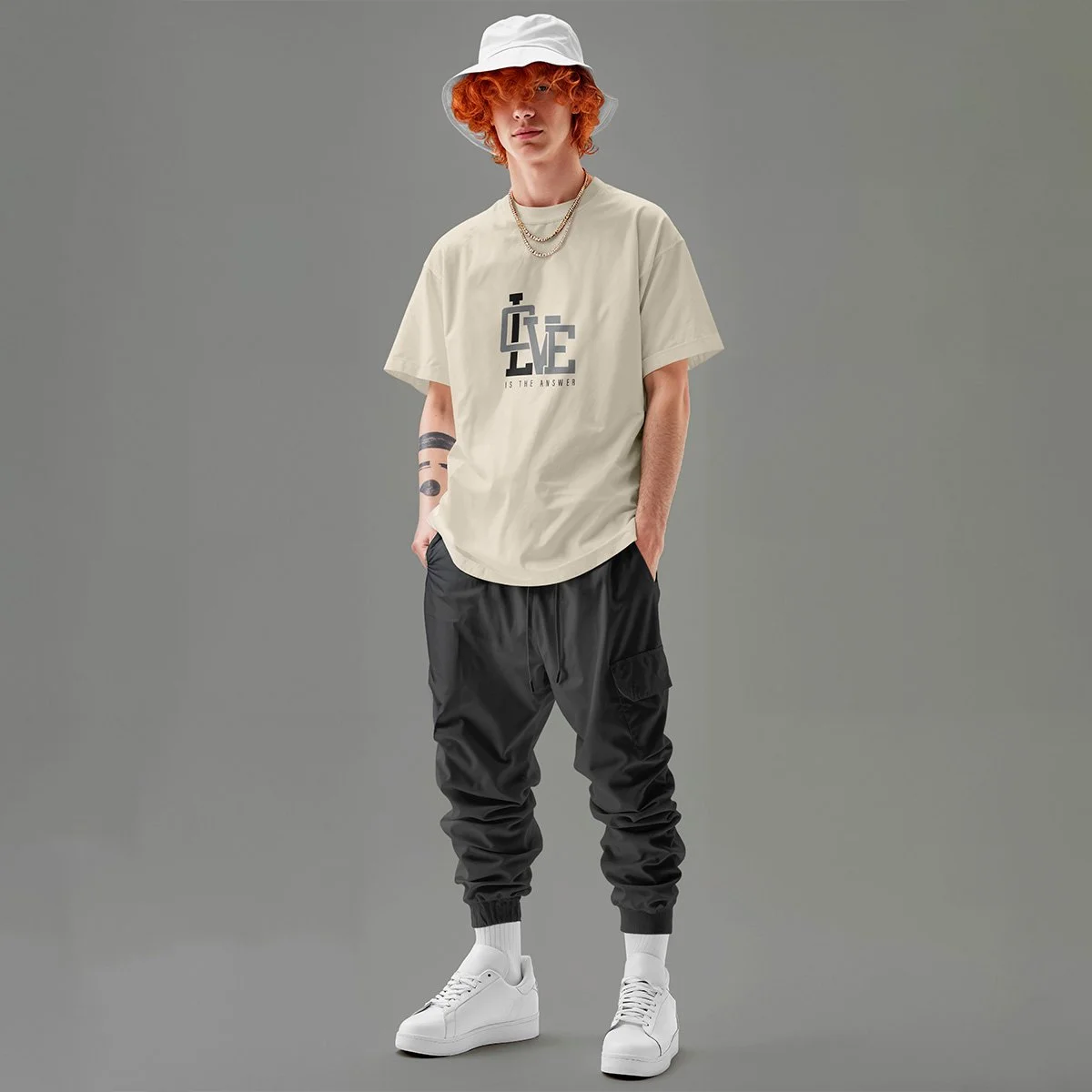 Tshirt-Love is the Answer - Natural.jpg