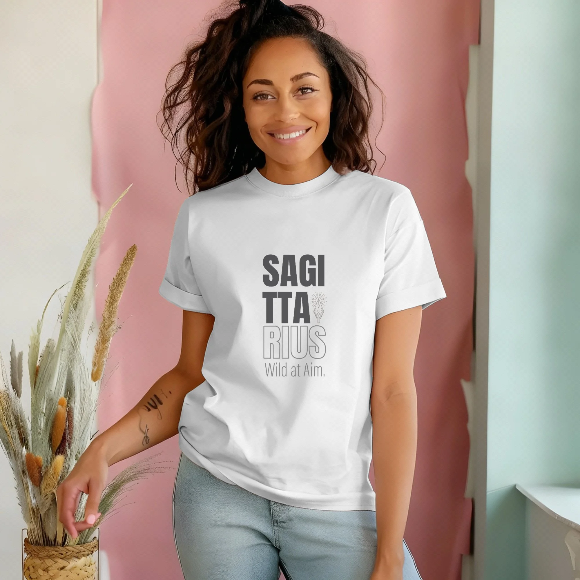 Women's Tshirt - Sagittarius-White .jpeg
