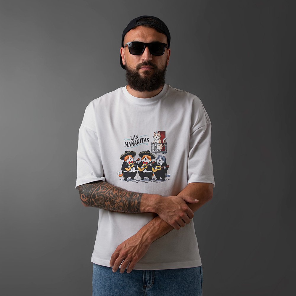 Tshirt-Las Mañanitas-Vintage White.jpg