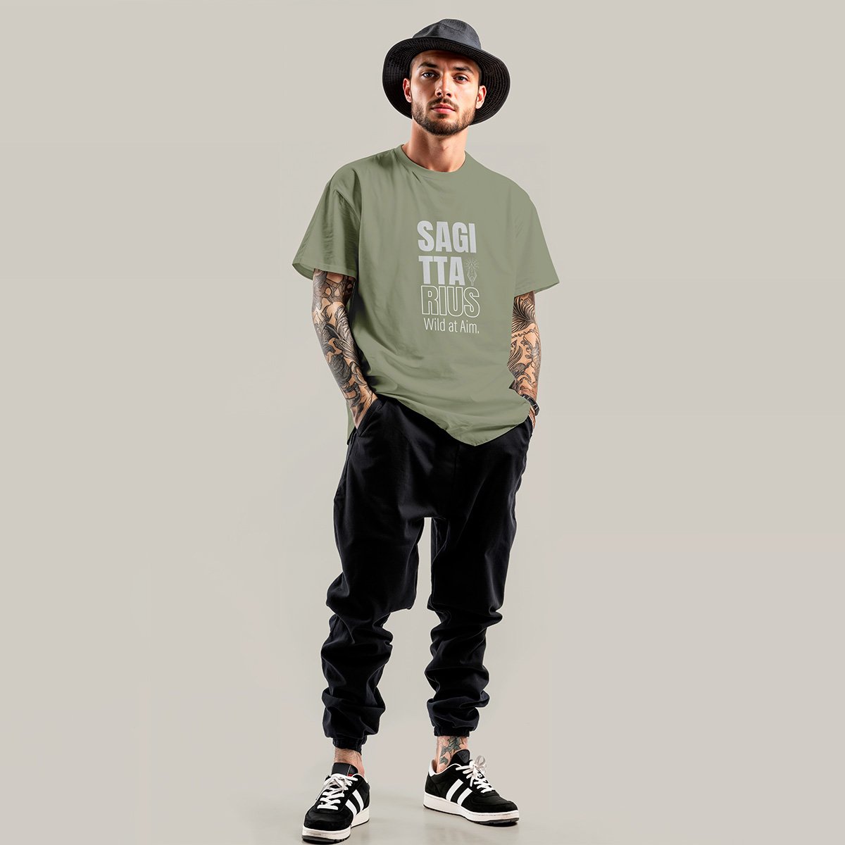 Tshirt-Sagittarius-Light Olive.jpg