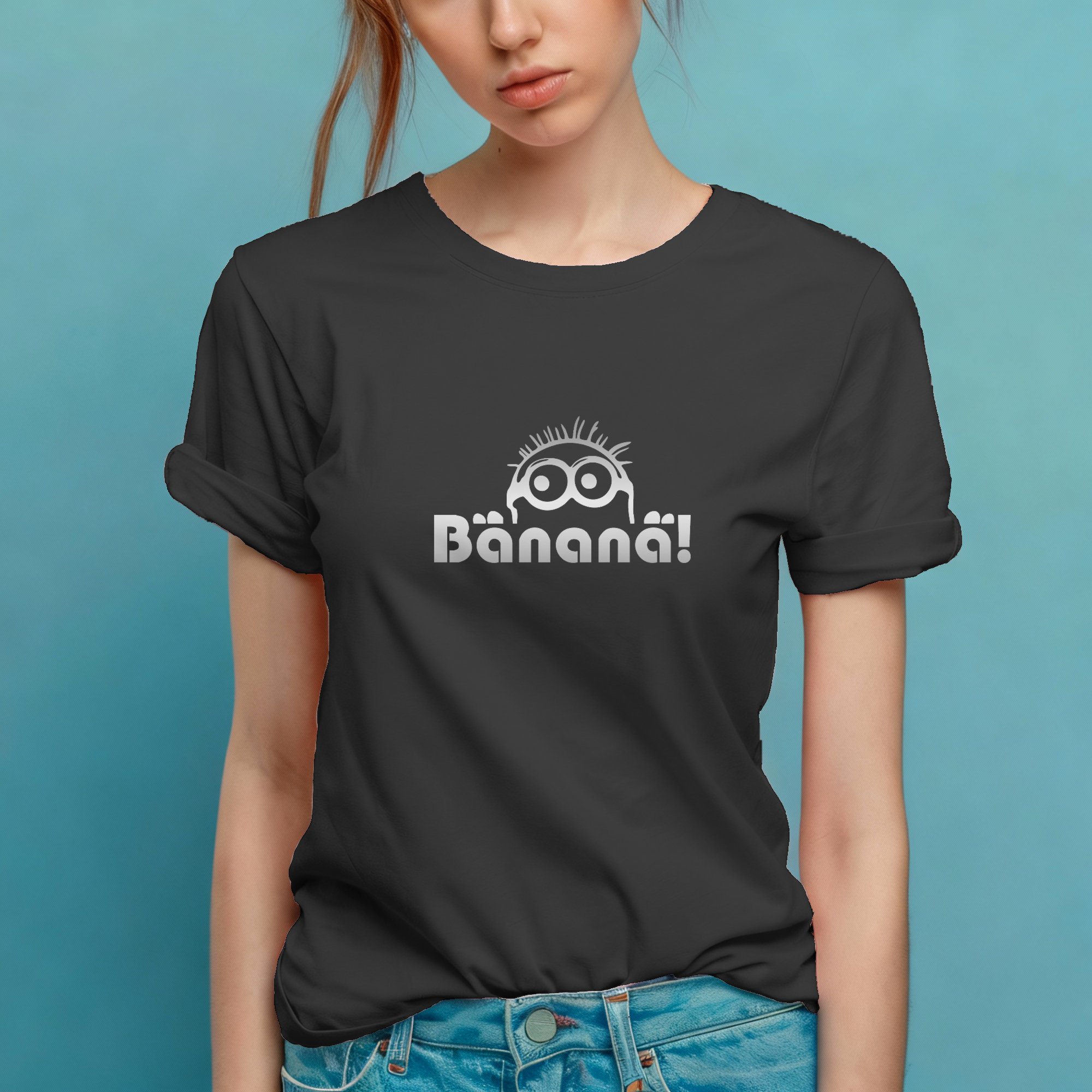 Women's Tshirt - Banana - Black.jpeg