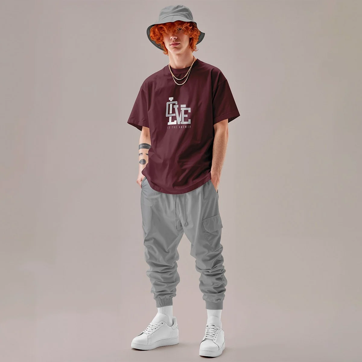 Tshirt-Love is the Answer - TMaroon.jpg