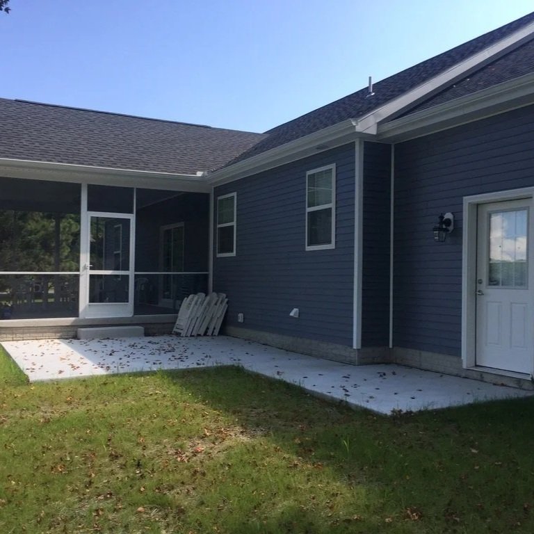 Screened porch retreat built in Dagsboro, Delaware.
