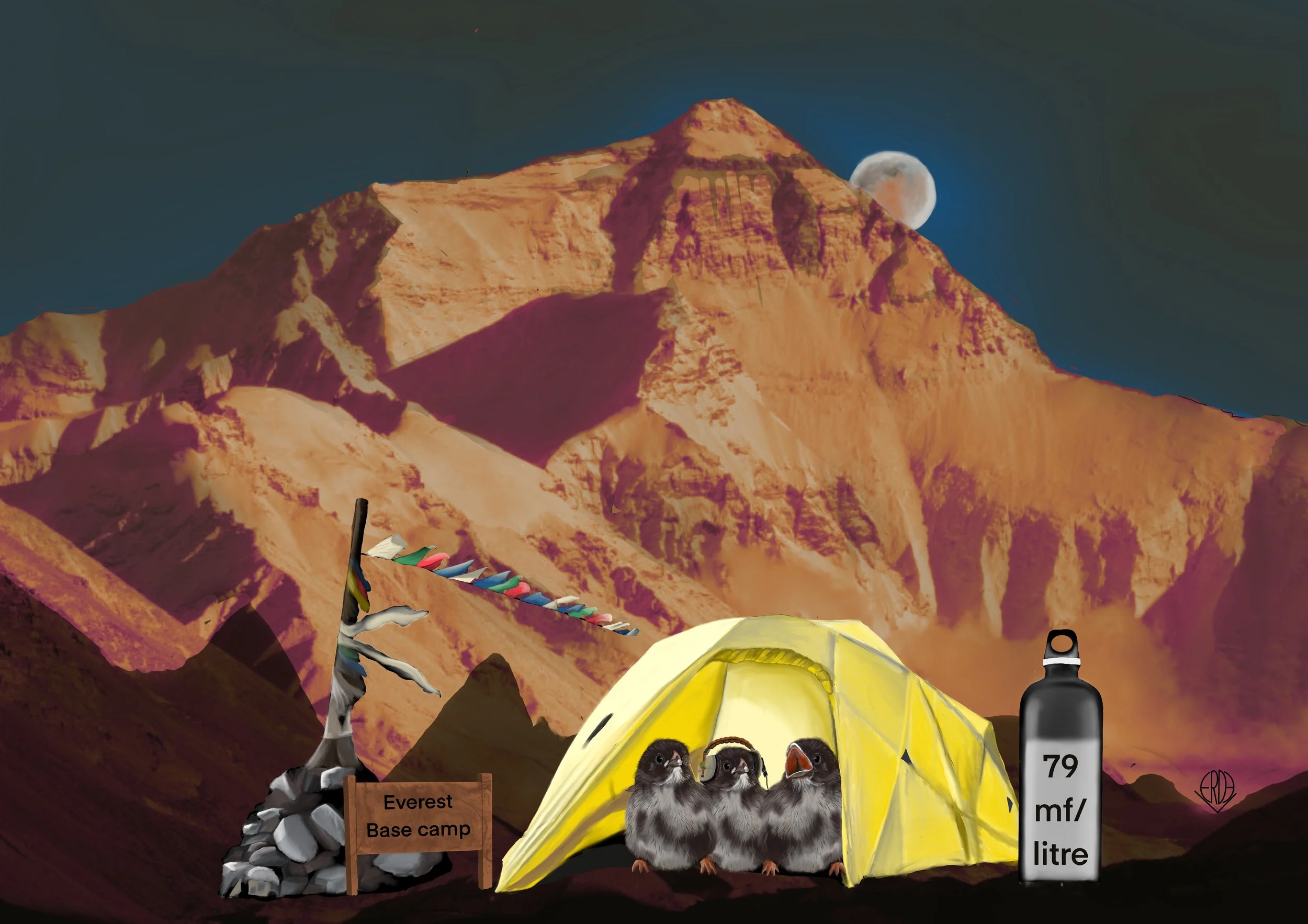 Micro fibres at Everest Base camp