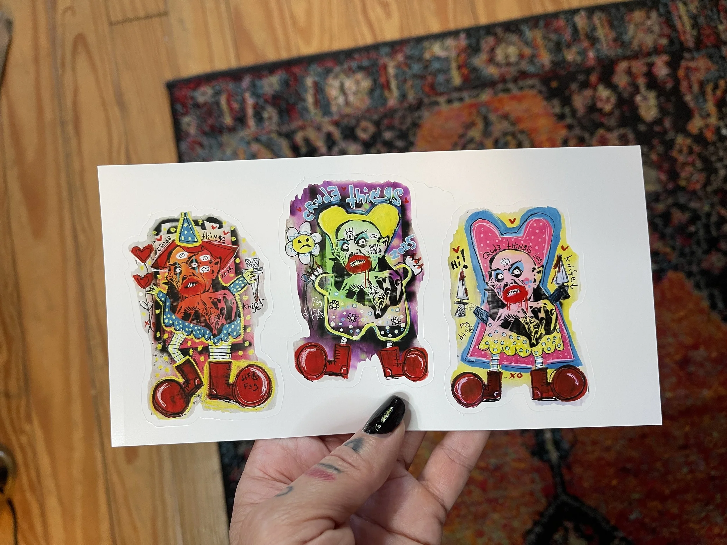 Weird Abstract Nosferatu Vinyl Stickers