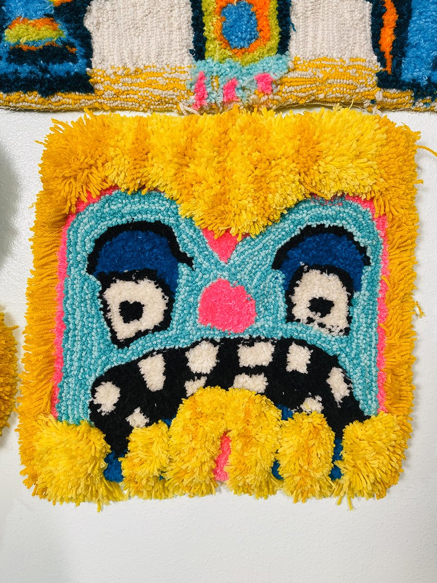 Sad Face Tufted Rug