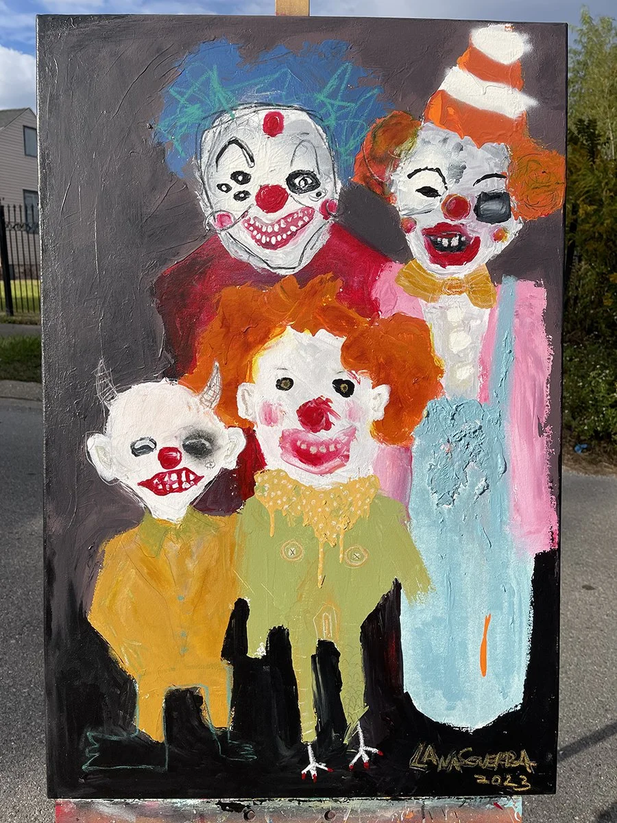 lana guerra. clown family.  2023. crude things web 2.jpg