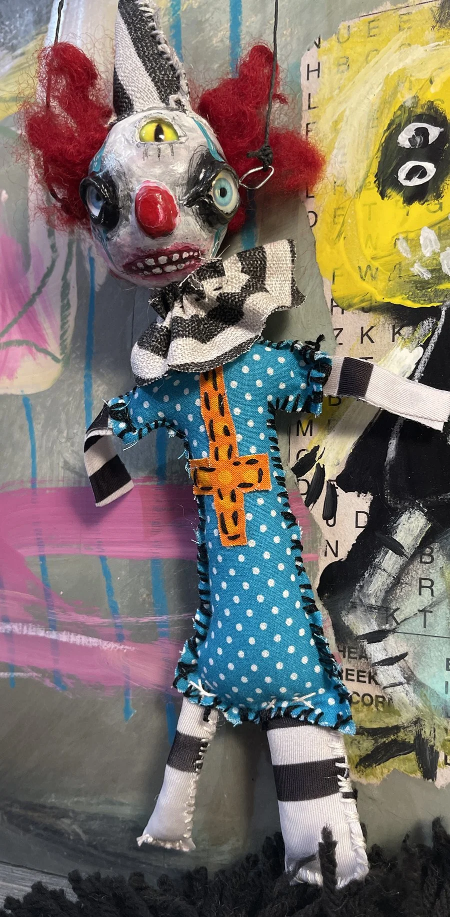 Creepy Clown Clown Art Doll (Copy)