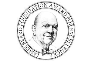 Logo surrounded by the text 'James Beard Foundation Award for Excellence'