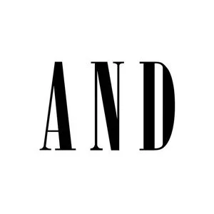The word 'AND' written in large black uppercase letters on a white background.