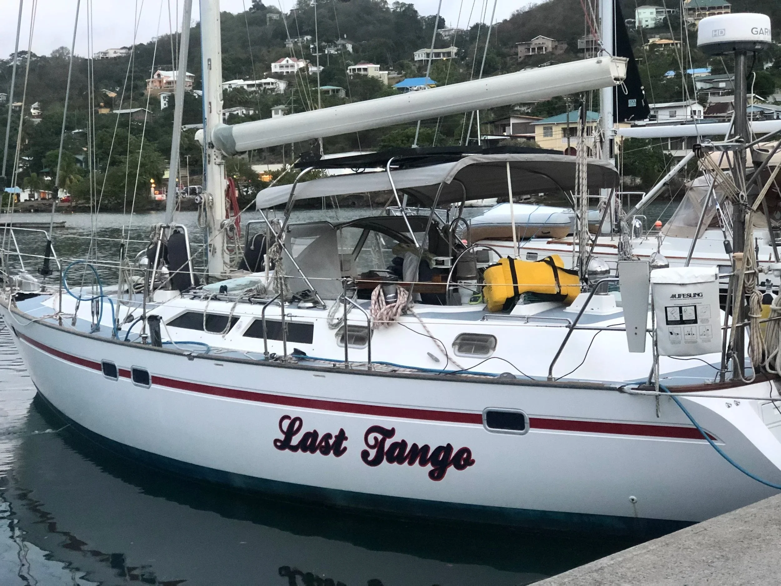 Seeing our boat in Grenada for the first time in 2023