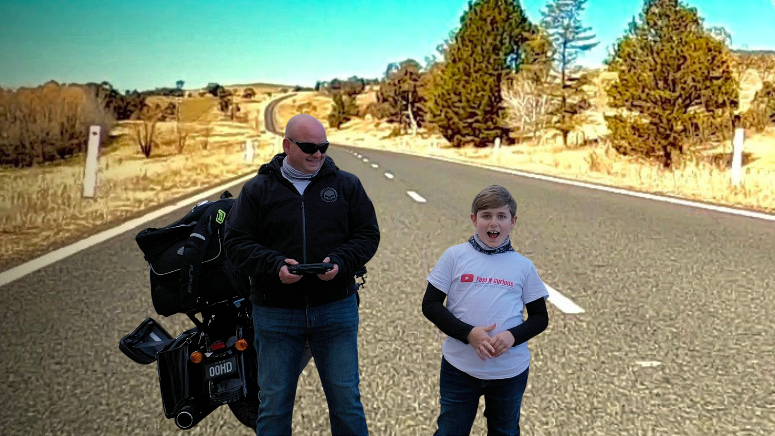 Dad & Son, Let's Ride - "Creating memories, bonding, are we there yet?"