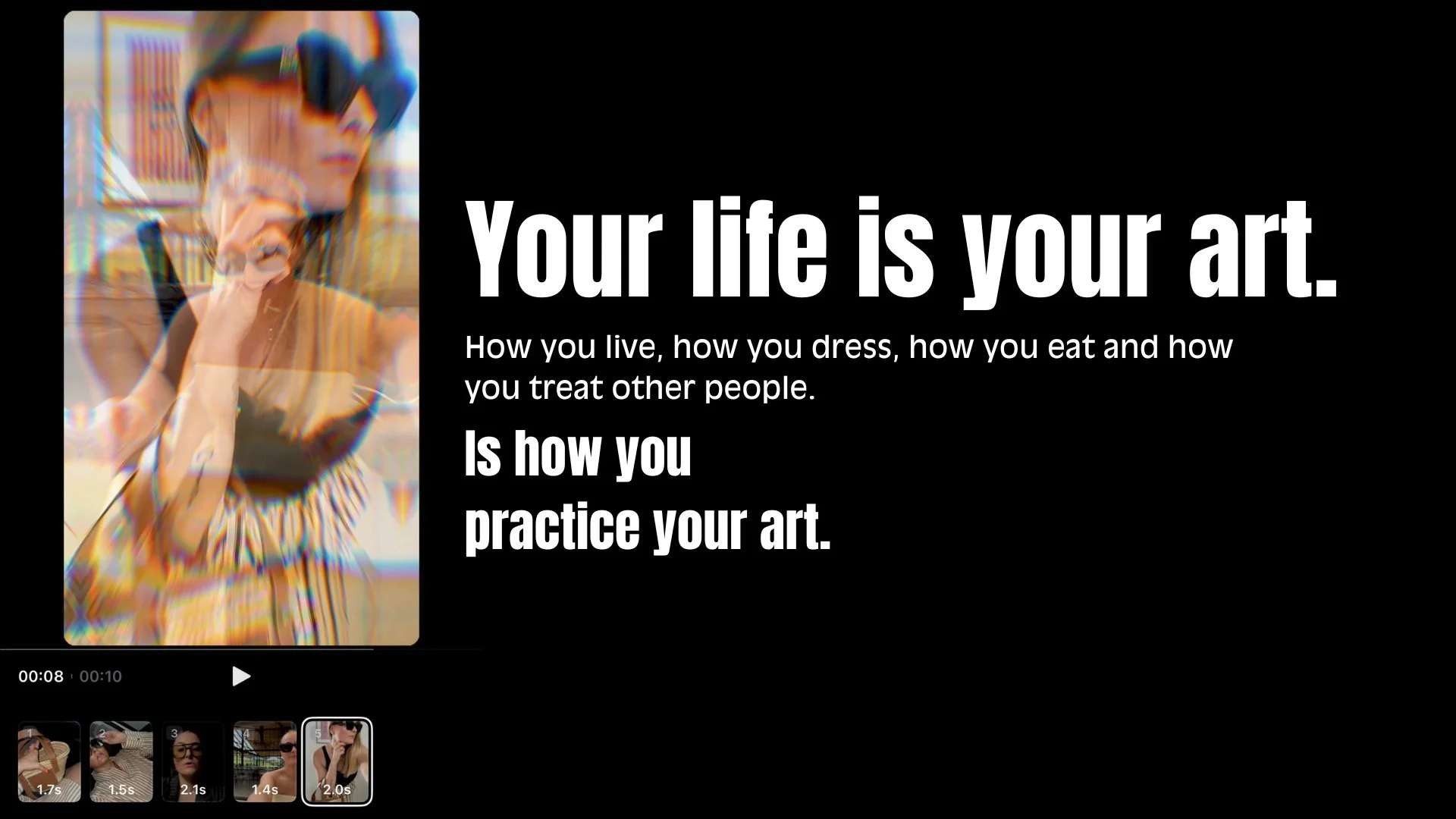 How you practice your art is how you live. Cultivating creativity everyday.