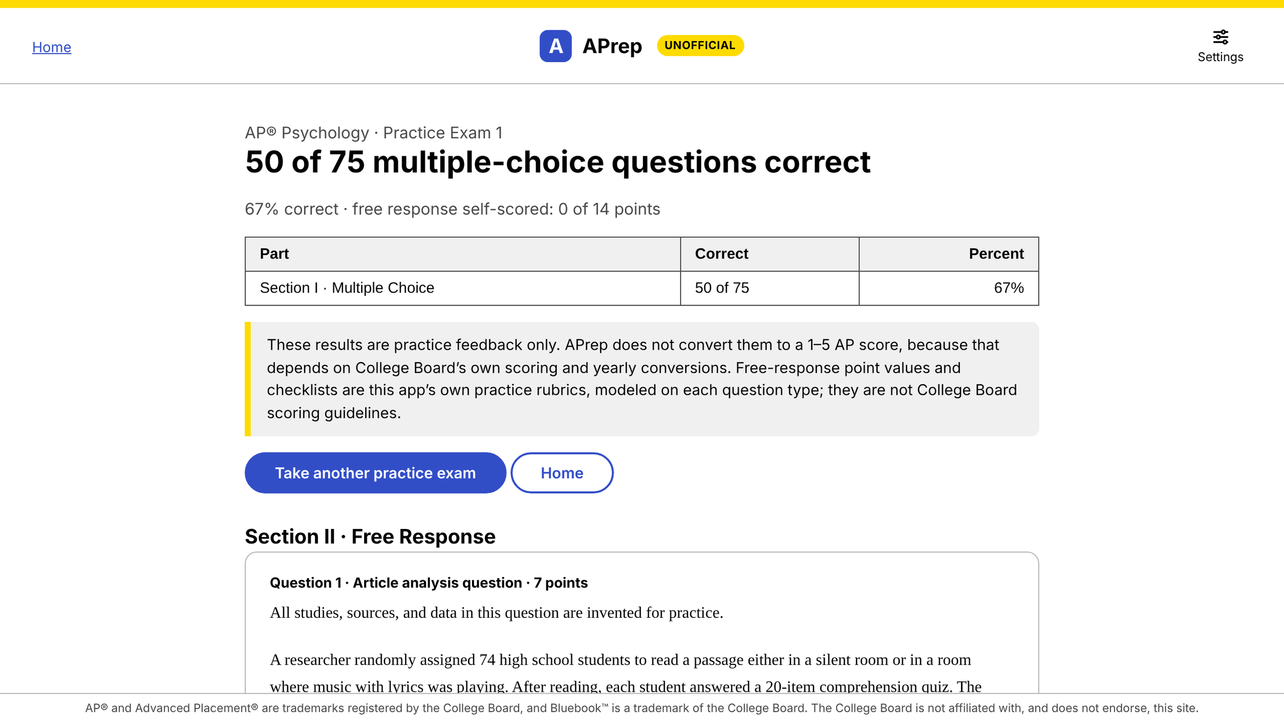 ACT/SAT/AP Exam Practice Full Unlimited Access (4 or 5 AP Score Guaranteed — Or 100% Money Back)