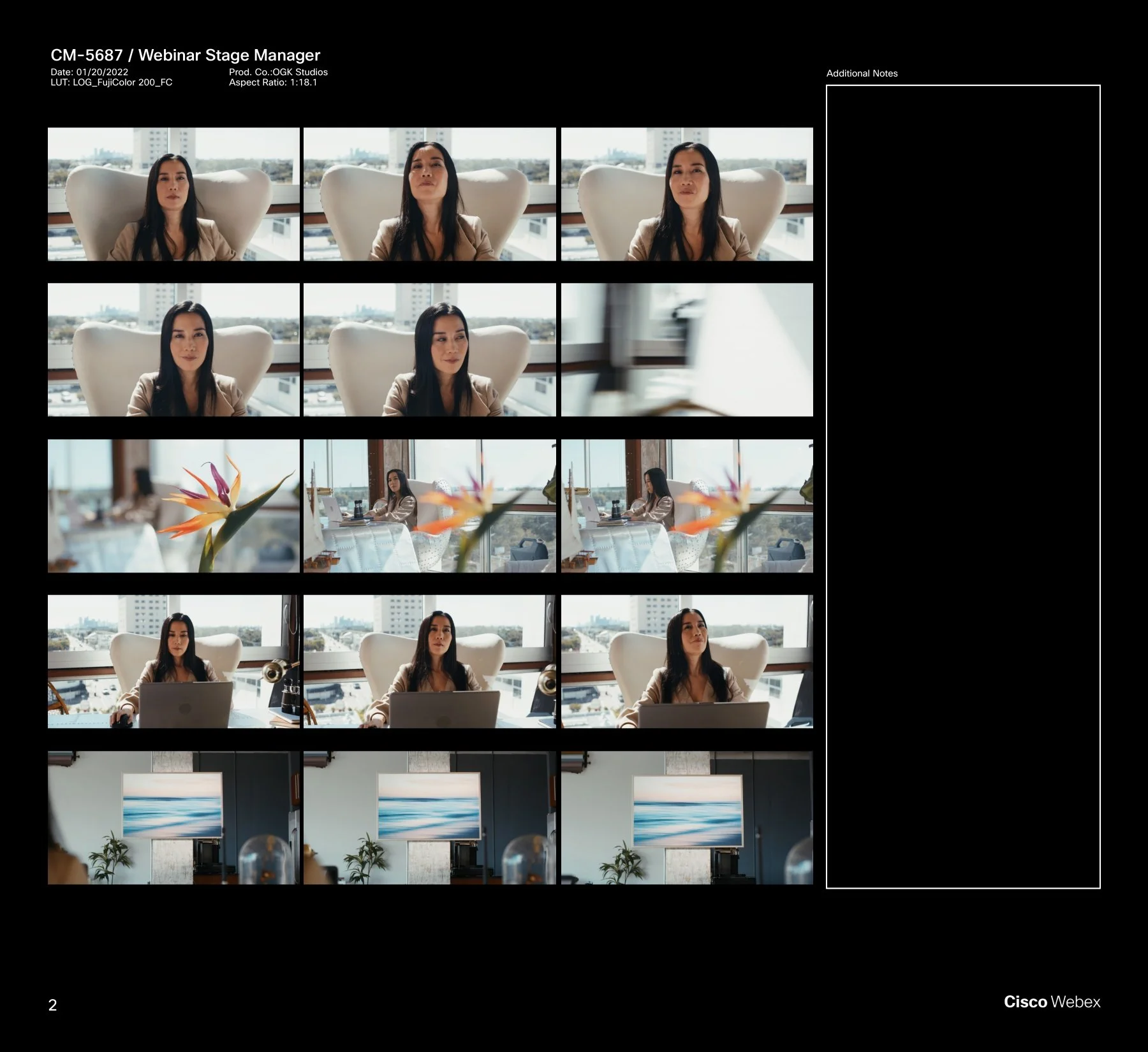 Cisco Webex commercial directed by ST Davis — coastal lifestyle sequence featuring product integration in outdoor and indoor settings