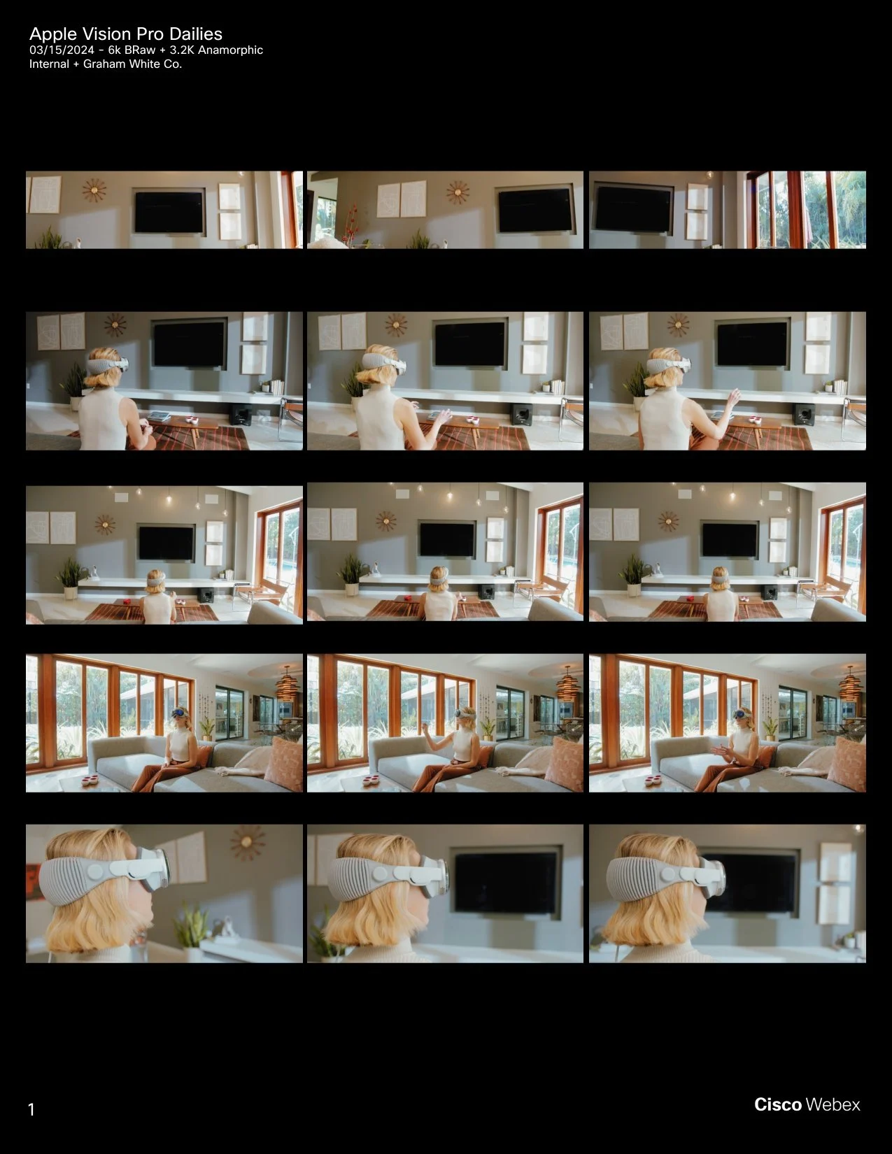 Cisco commercial campaign shot by ST Davis — warm natural light portraits in residential interiors and garden spaces