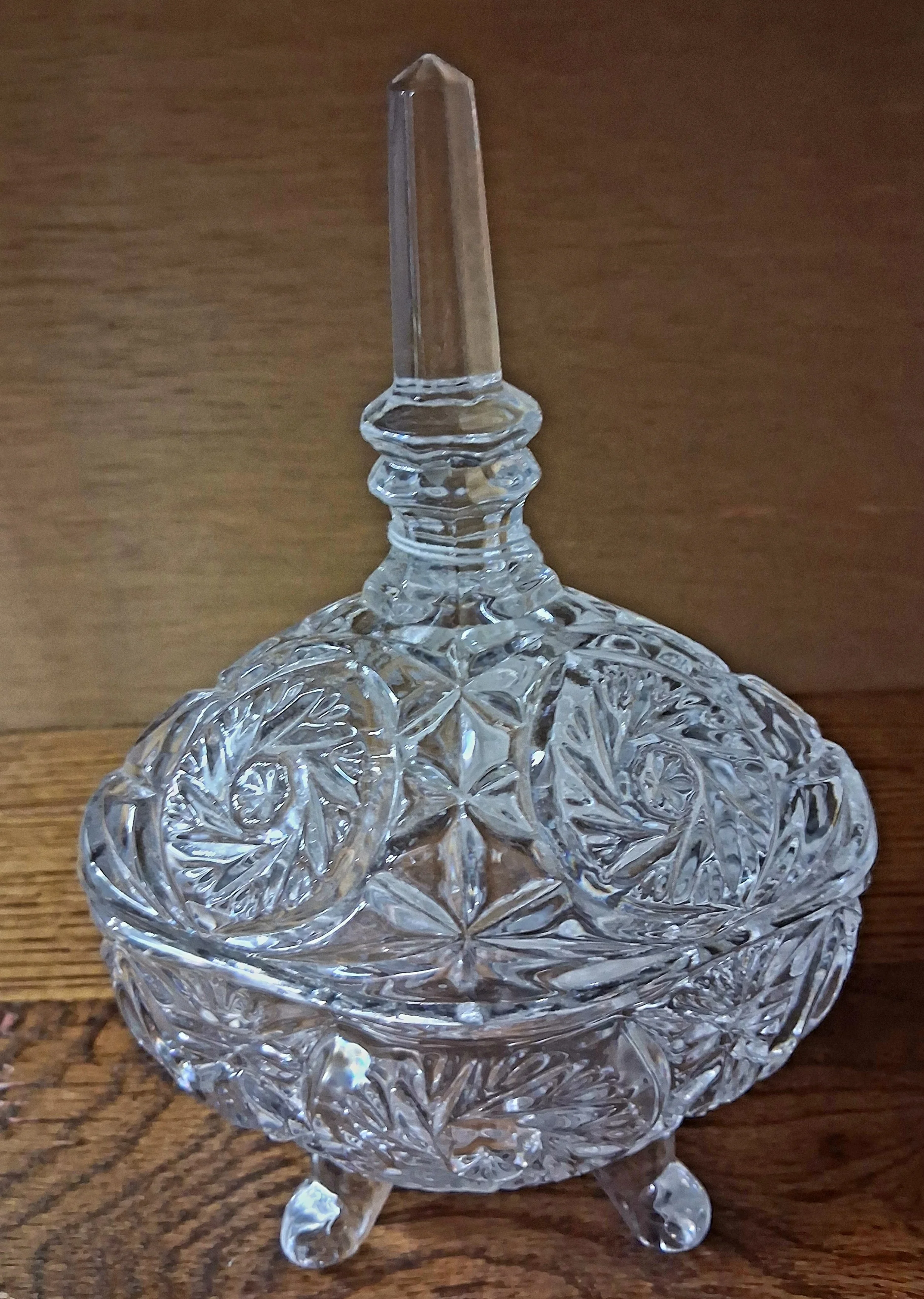 Vintage Lead Crystal Candy Dish