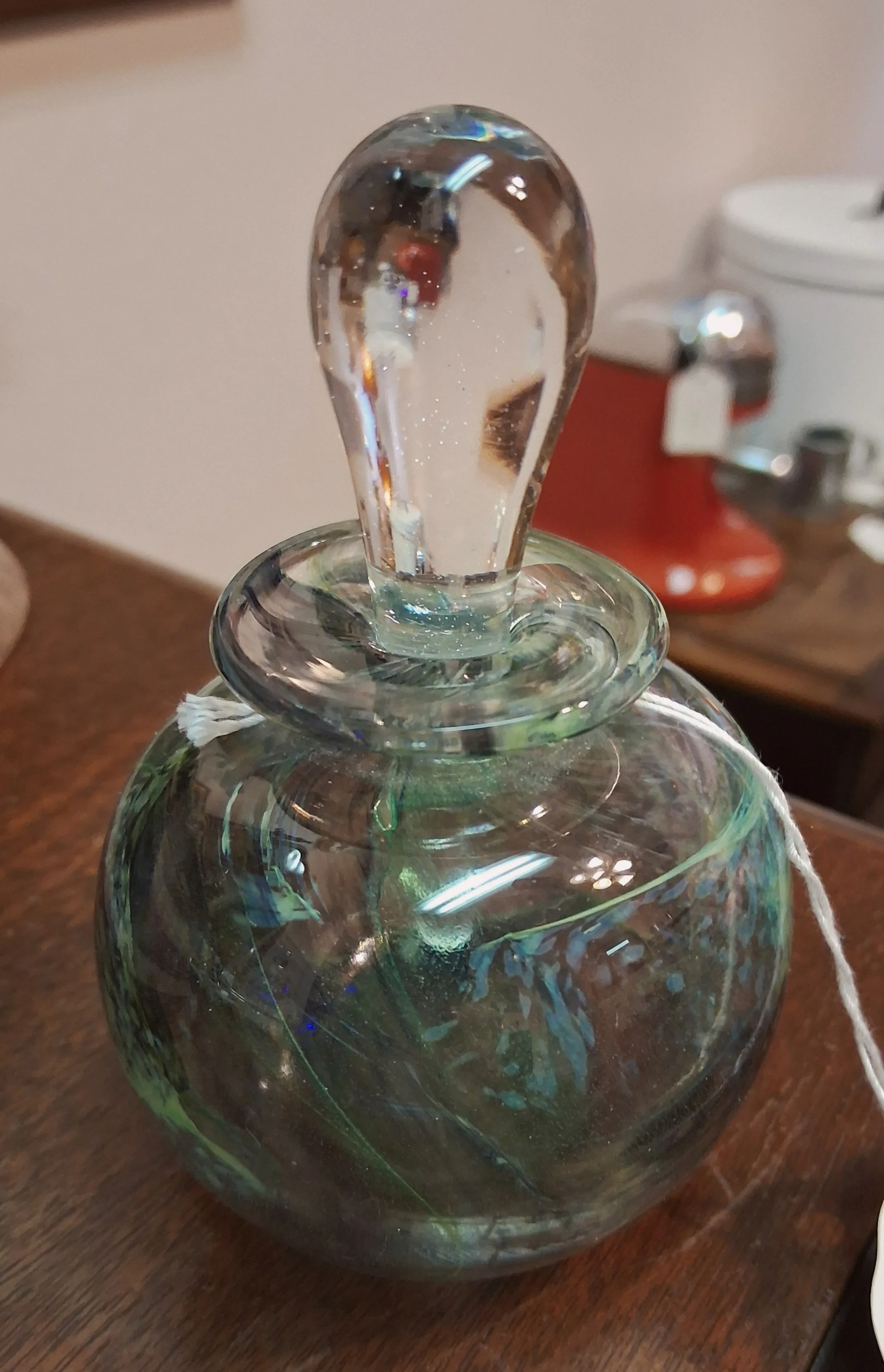 Hand Blown Art Glass Perfume Bottle