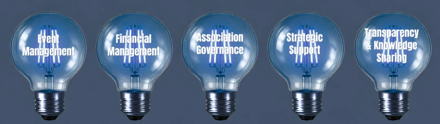 Black Sheep Events services include: Event Management, Financial Management, Association Governance, Strategic Support and Transparency & Knowledge Sharing.