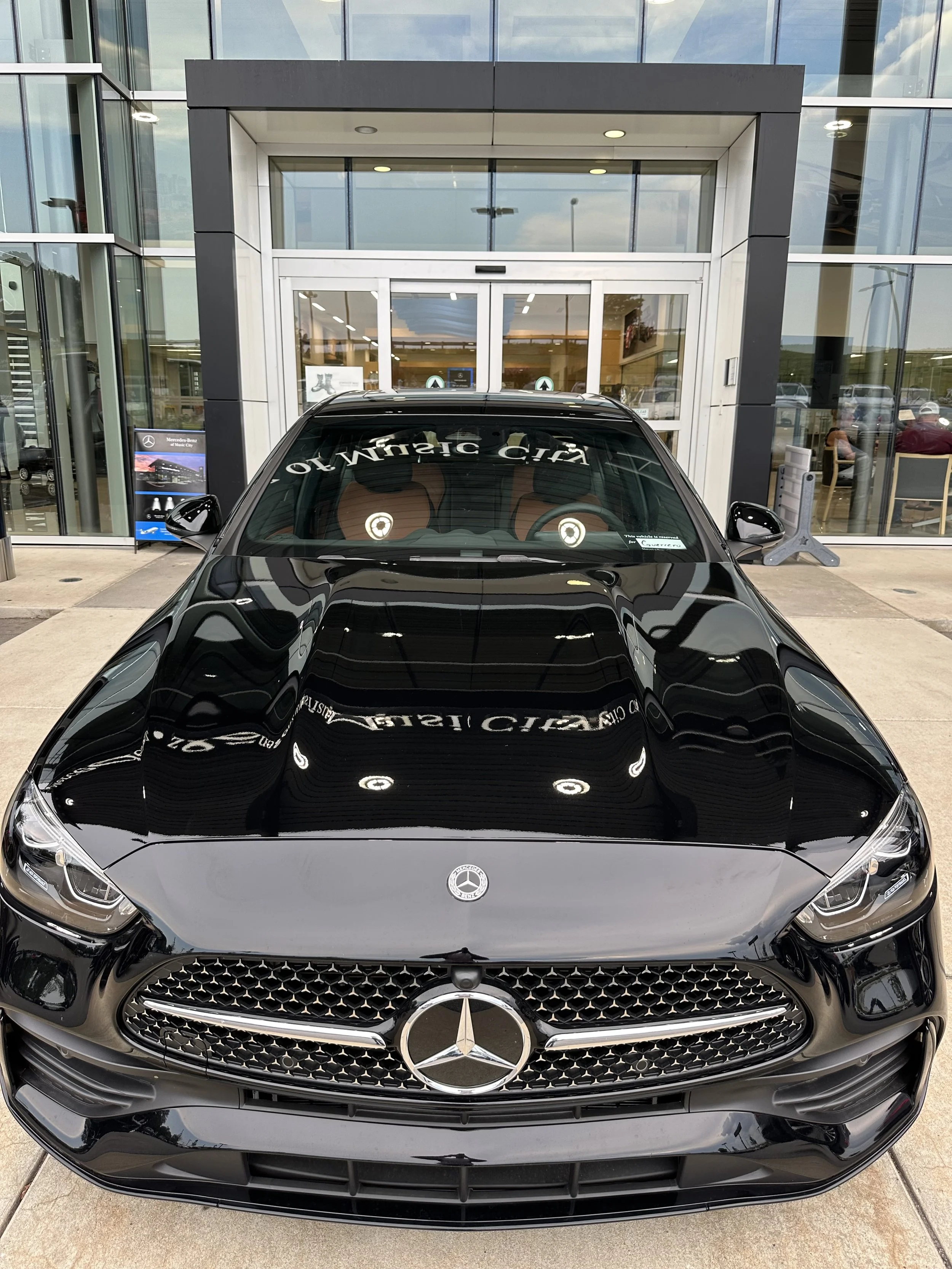 Black Mercedes C300 AMG