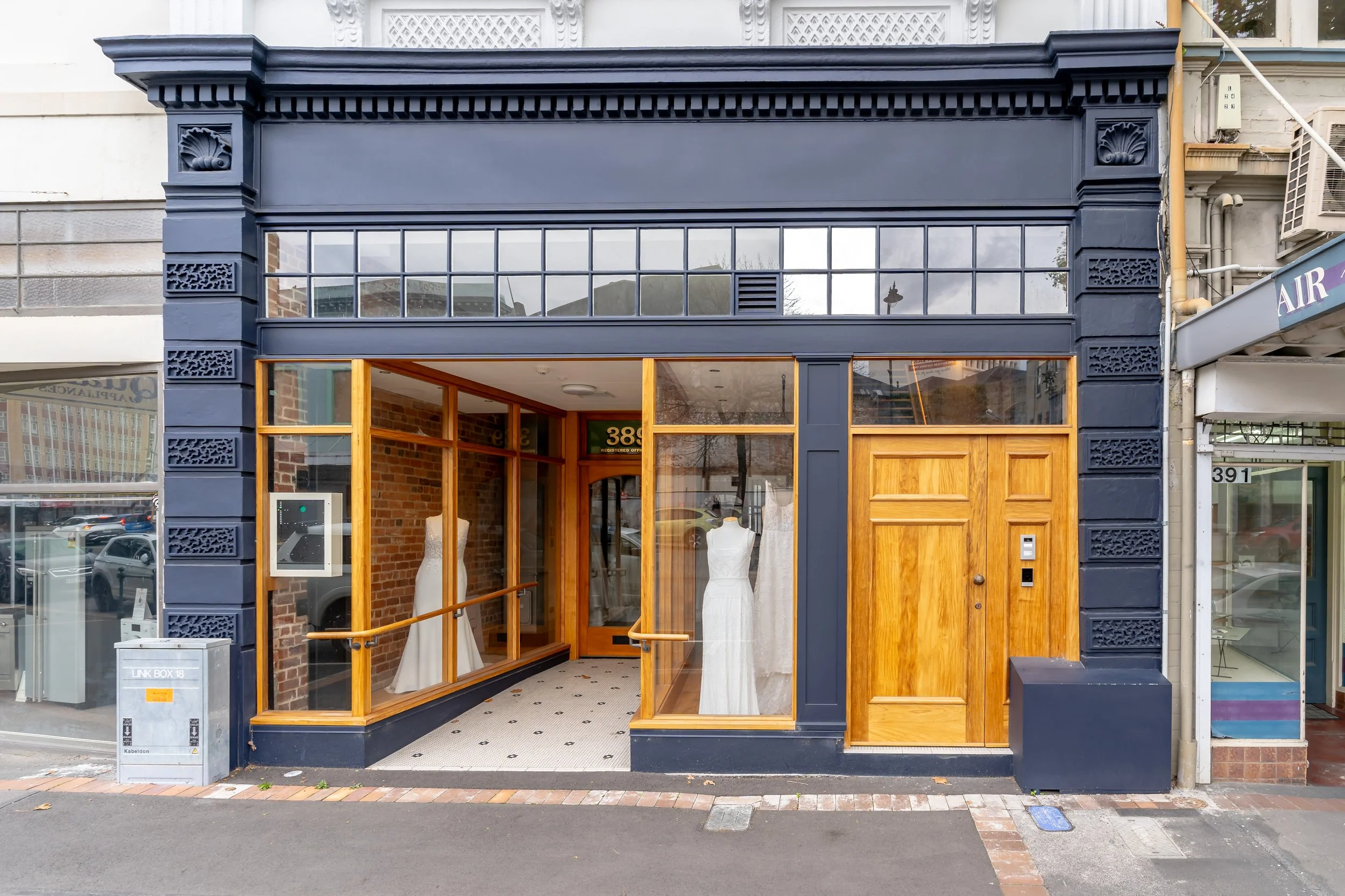 Front of the building