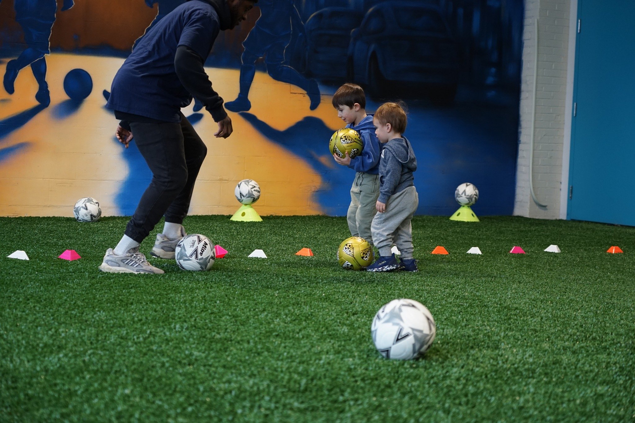 Do you have a kiddos who is worried about joining friends playing soccer on the playground at school?

Or are going house league this summer and feeling a bit nervous?

We have New to soccer programming specifically designed to give kids a chance to 