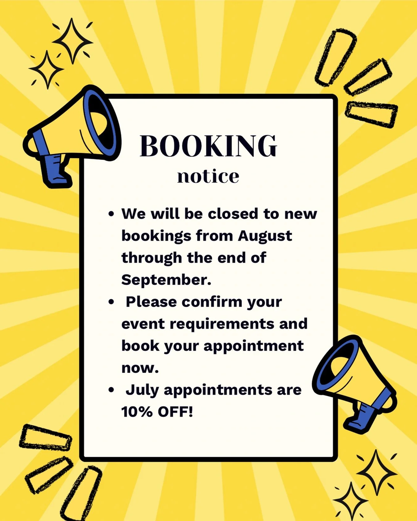 Limited availability, Reserve your spot !