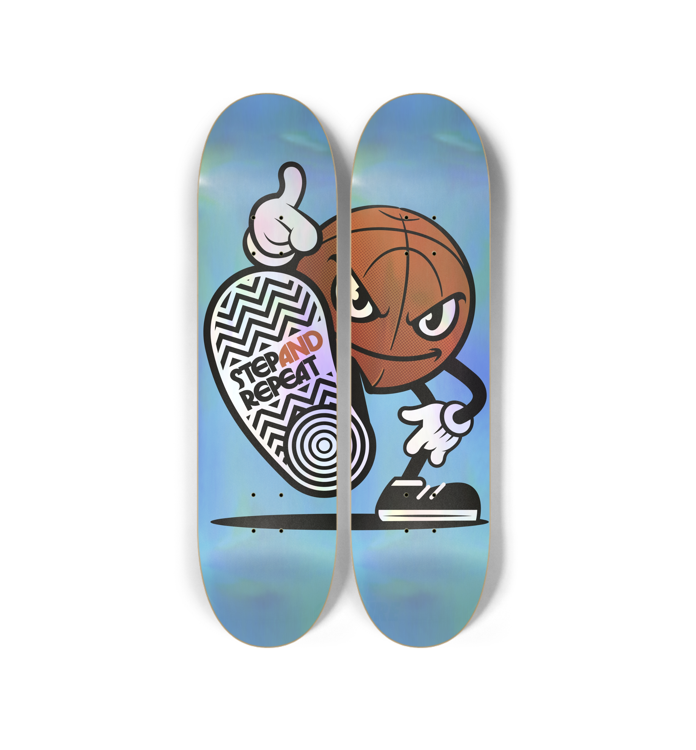 1/1 Steppin' Skate Deck Wall Art