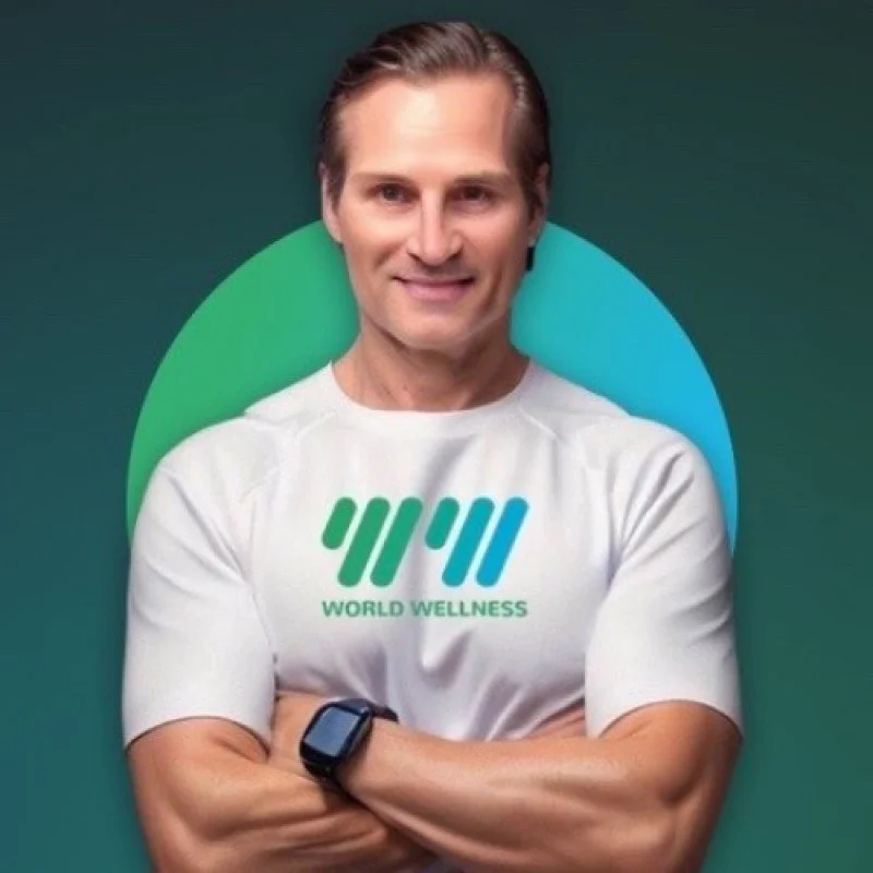 A man with folded arms.