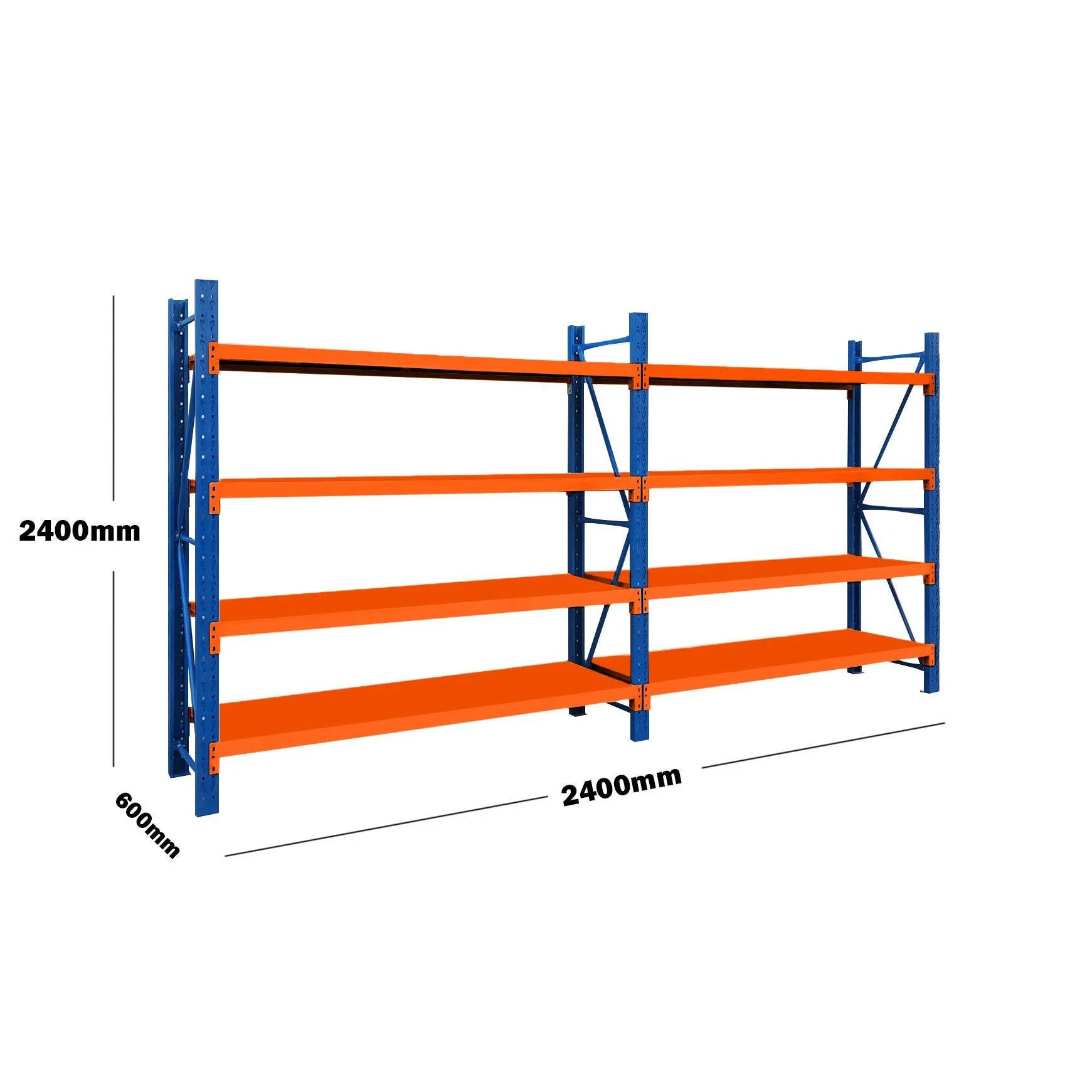 'BLUE & ORANGE' Garage Shelving