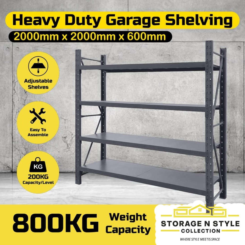 'CHARCOAL' Garage Shelving