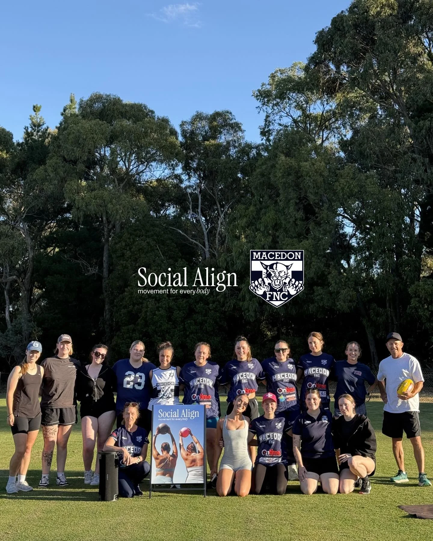 Loved running a social pilates session for the @macedoncats girls football the other night. 

A fun way to move together while getting some pre-season work in, thanks for having me! 

💌 collaborate with us - social.alignau@gmail.com