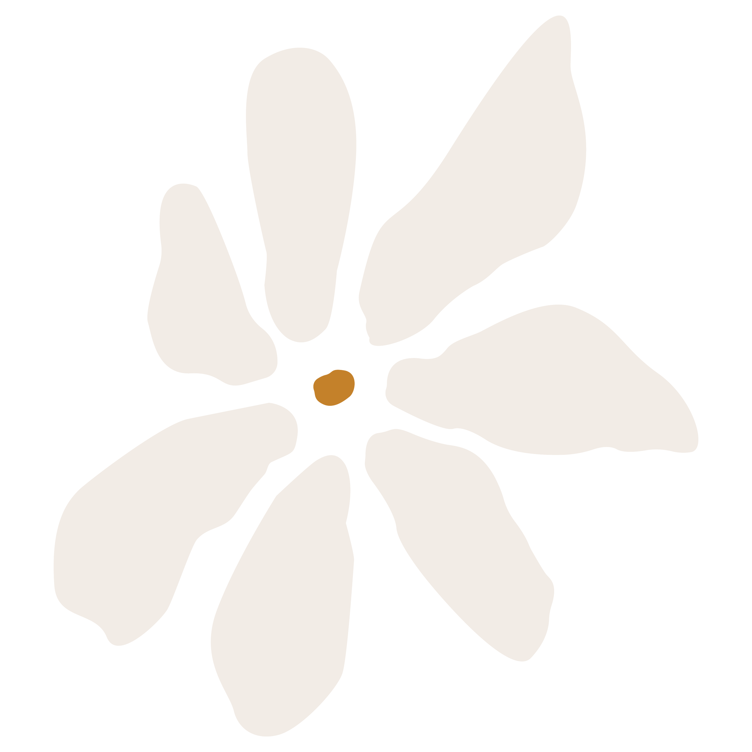 A minimalist drawing of a single flower.