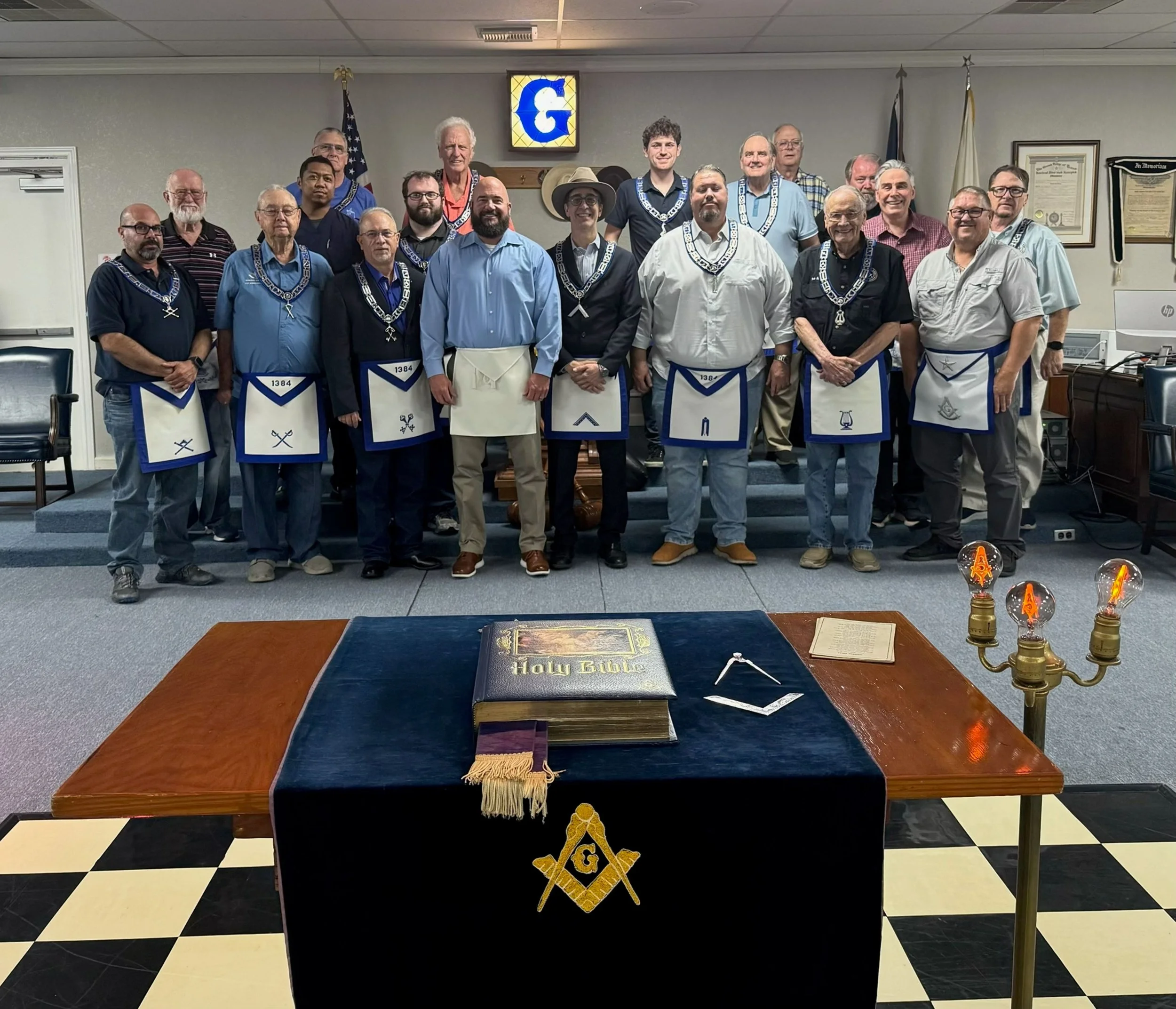 Our newly raised Master Mason