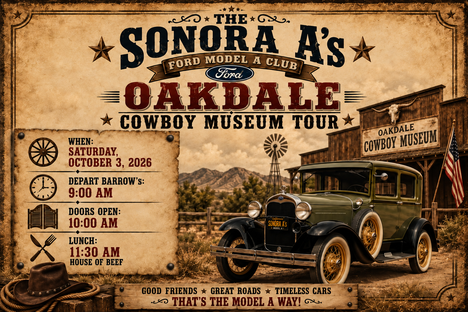 The Cowboy Museum Tour and Lunch at The House of Beef!