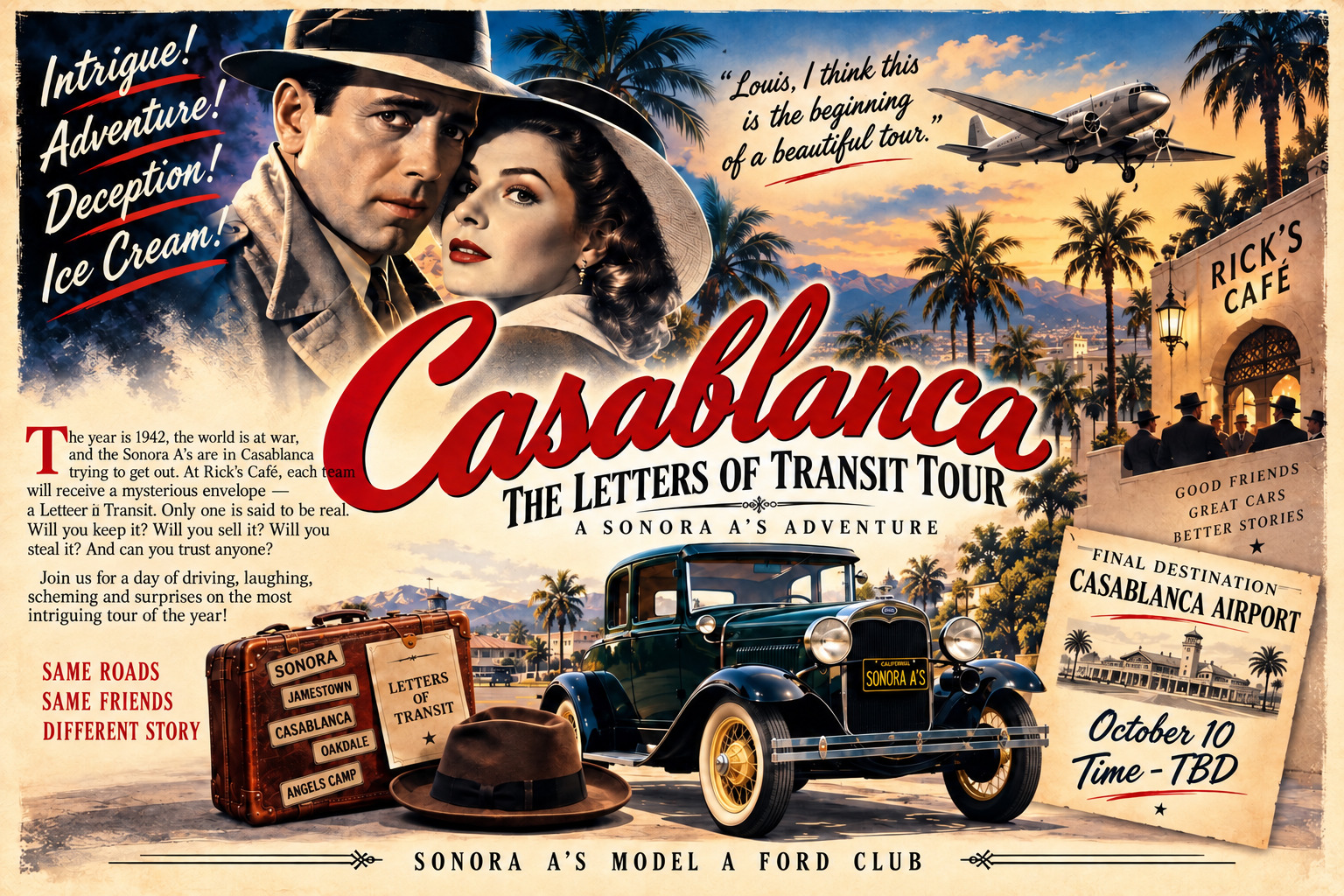 Casablanca The Letters of Transit Tour 