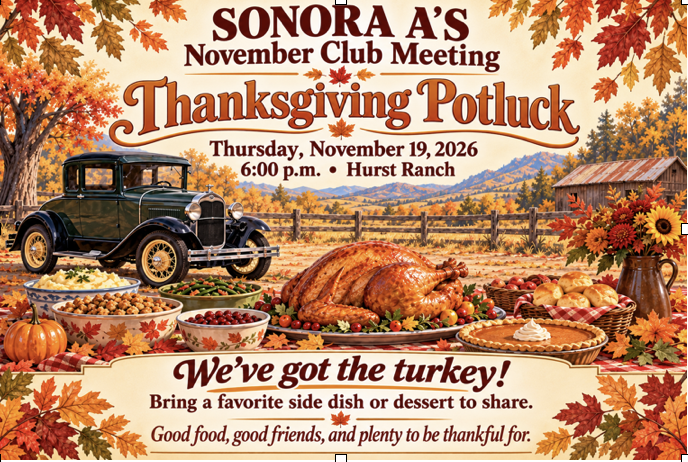 November Club Meeting and Auction!