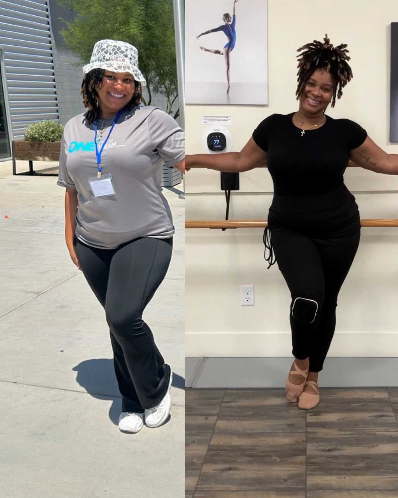 July&rarr;October 

It&rsquo;s amazing how much God did in just a matter of a few months &amp; the fact that He did it through something I love, shows how great of a father He is.

Dance has toned me, strengthened me, rebuilt my confidence, and helpe