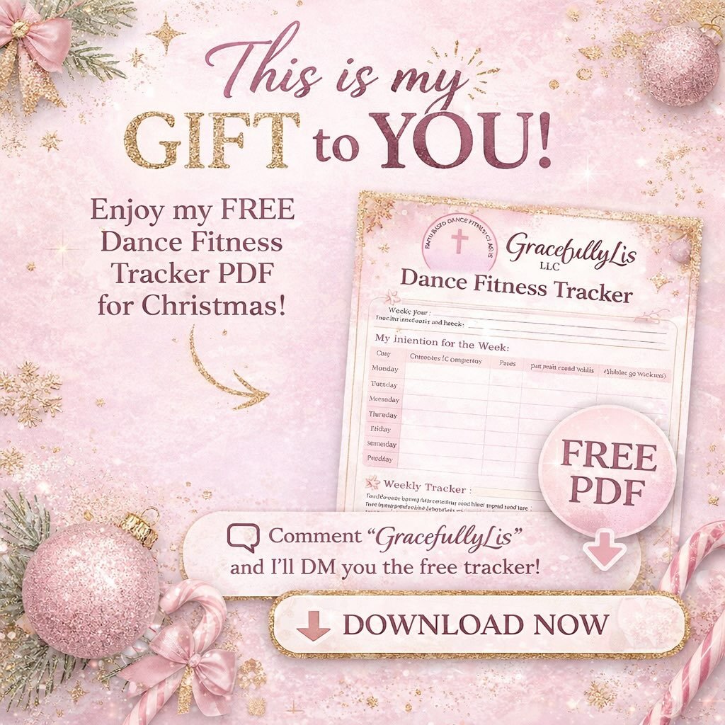 🎄✨ This is my gift to you. ✨🎄

To say thank you for your support this year, I&rsquo;m gifting my GracefullyLis Dance Fitness Tracker &mdash; completely FREE 💕

This tracker is designed to help you stay consistent in movement, grounded in faith, an