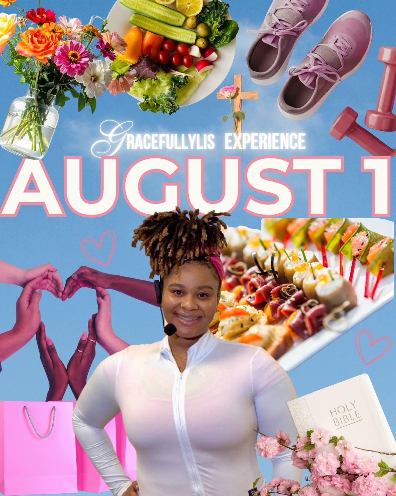 It&rsquo;s a vibe💅🏽 this is your sneak peek into the GracefullyLis Experience on August 1&hellip;

soft girl wellness, sisterhood, entrepreneurship, movement, pretty details, and faith-filled moments all centered on Christ&hellip;

tickets open in 