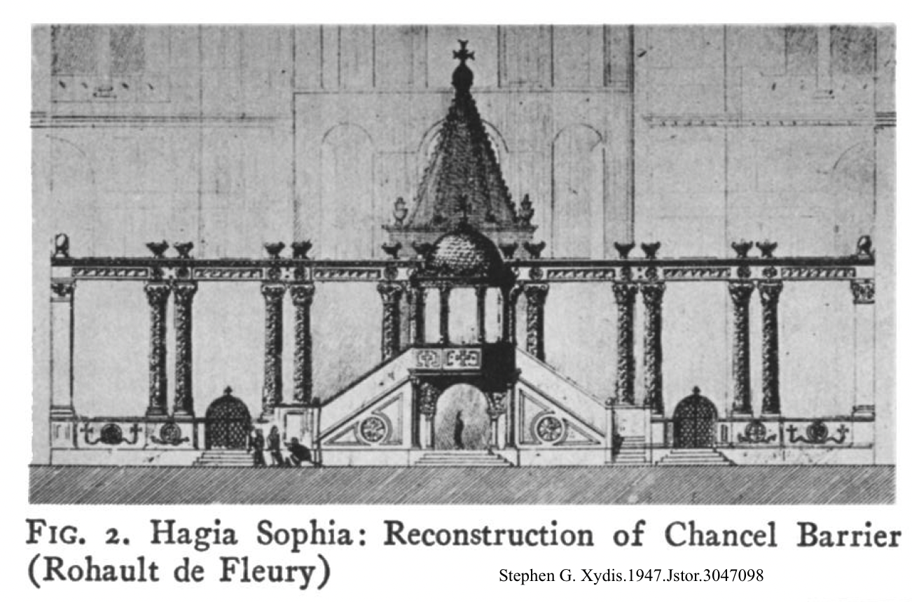 Hagia Sophia chancel barrier by Stephen G. Xydis.1947
